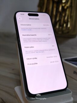 Iphone 15 Pro modrý 256GB - 4