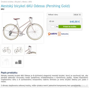 Dámsky mestský bicykel 6KU Odessa S - 4