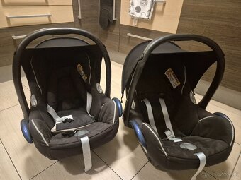2x Autosedačka vajíčko Maxi Cosi + 2x základňa Family fix - 4