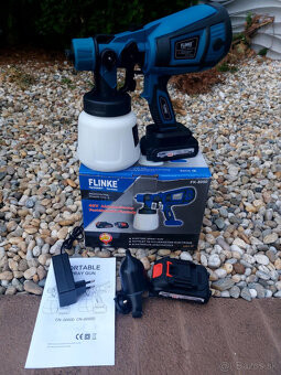 Akumulátorová pištoľ na maľovanie+2x aku - 4