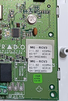 ⚡️ Paradox bezdrát přijímač MG-RCV3 433MHz ⚡️ - 4
