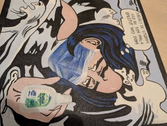 Pop-art obraz "Karanténa" - 4