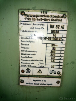 vŕtačka stojanová HECKERT, typ BK 32 AI - 4