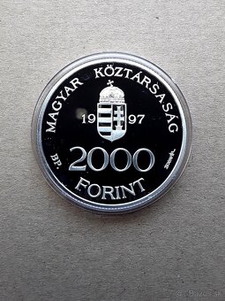 Minca 2000 Forint 1997 proof, striebro - 4