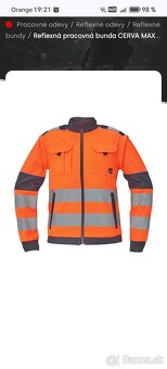 Reflexná bunda Max Vivo HV Jacket Cerva - 4