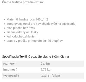 Textilné pozadie bavlnené biele a čierne - 4