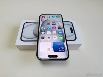APPLE IPHONE 15 128GB BLACK,ZDRAVIE BATERKY 92% - 4