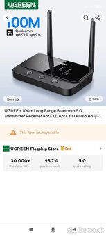 BT BlueTooth vysielač prijímač 100m - 4