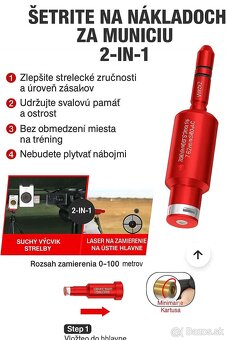 Laserový nastrelovač 2v1 aj na trening aj na nastrelenie - 4