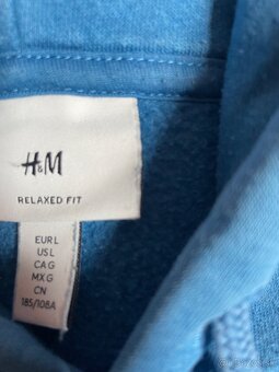 Modrá mikina H&M - 4