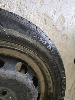 Plechové disky 4x108 + zimné pneu 195/50r15 - 4