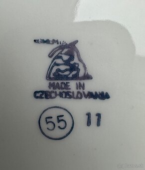 KARLOVARSKÁ porcelánová miska s tanierom vintage za 5€ - 4