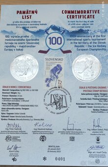 Predám 10e Majstrovstvá Európy v hokeji Proof+Bk - 4