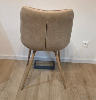 Jedalenske stolicky 4 ks - bezove - 4