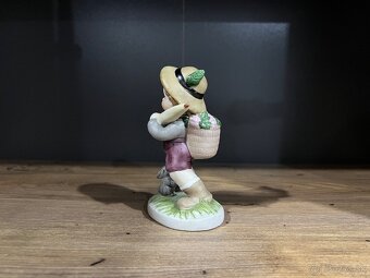 Retro keramická soška chlapec s dáždnikom - 4