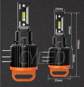 LED H15 CANBUS Denné DRL High Performance 6500k 2Ks - 4