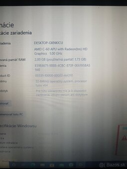 Predám netbook Asus 10.1 - 4