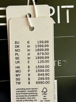 ČIERNA ZIMNÁ BUNDA zn.ESPRIT L/XL - 4