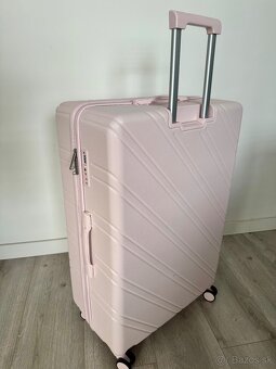 XL cestovný kufor svetlo ružový 86,5 x 57,5 x 32,5cm - 4