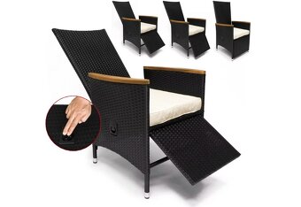 Záhradná ratanová zostava Berlin 1+8, 2 x polohovacie kreslo - 4