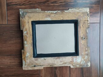 Drevené zrkadlo secesia - 4