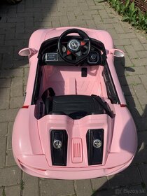 Detské elektrické ružové autíčko, aj na diaľkové - 4