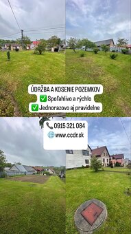 KOSENIE A ÚDRZBA POZEMKOV, BYTOVÝCH DOMOV - 4