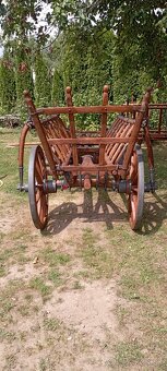 Starý drevený konský voz - rebriňak IV - 4