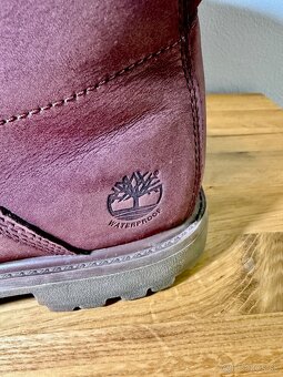 Bordové dámske topánky Timberland - 4
