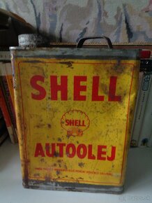 Shell -cca 1930 plechovica od oleja. - 4
