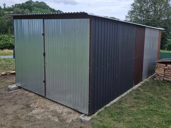 Plechová garáž 5x3m doprava montáž zdarma po celom Slovensku - 4