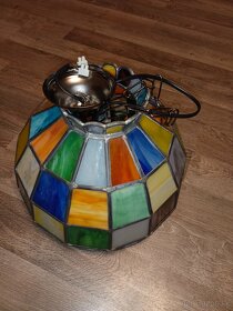 Tiffany lustr hand made 40x25cm celá výška 85cm - 4