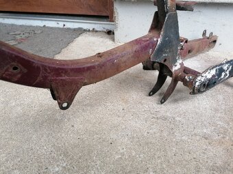 Predám rám so zadnou vidlicou na Jawa 20, 21, 05 pionier - 4