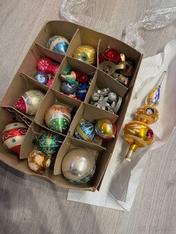 Predám retro sklenené vianočné ozdoby - 4