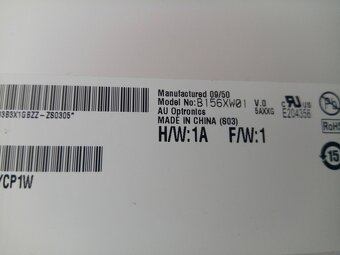 predám 15,6 palcový display (displej) , CCFL 30 pin - 4