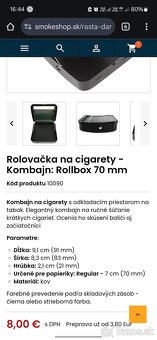 Kovová rolovačka na cigarety nová - 4