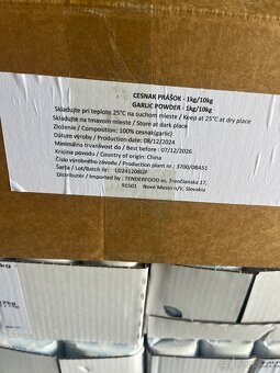 Cesnak suseny, mlety 1kg, mlety - 6,90eur/kg - 4