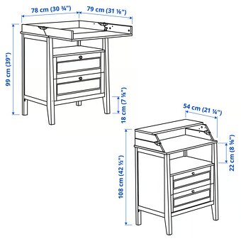 Prebaľovací stôl / komoda IKEA - 4