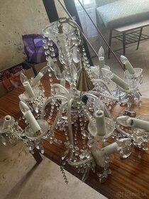 kryštálový luster 12 ramenných nalezovy stav - 4