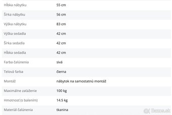 Nové jedálenské/konferenčné stoličky 2ks - 4