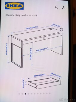 Kancelársky stôl IKEA MICKE - 4