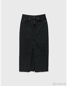 Čierna džínsová sukna - 4