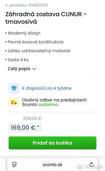 Pohodlnné zahradne sedenie - 4