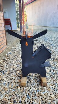 Raketova pec,záhradný gril,rocket stove. - 4