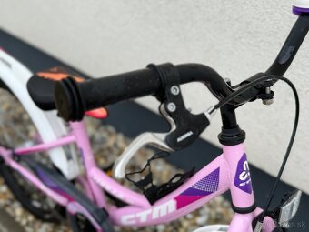 Dievčenský bicykel CTM 20” — TOP stav, ako nový - 4