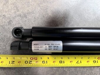 Vzpery kufra, plynové vzpery dĺžka 530 mm, sila 500 N - 4