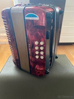 Heligonka Hohner Club llB CF + remene + kufor super - 4