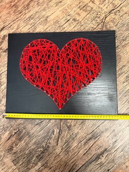 Predám 3D obraz - červené srdce - 4