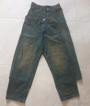 chlapčenské Baggy  Jeans,  nové  , velkost 170 , zn. H&M - 4