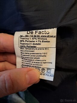 Tmavomodrý prechodný kabátik/ trenčkot s prímesou viskozy ve - 4